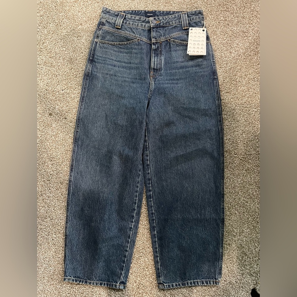 NWT New $380 preen  low Rise wide leg relaxed fit Denim Jeans Size 29